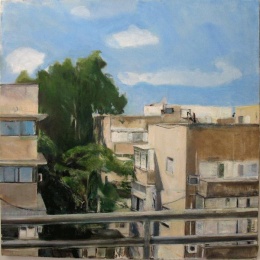 A tree, 50x50, Oil on canvas,2010