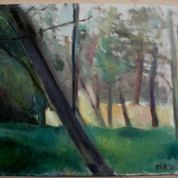 Small grove, 45x32, Oil on canvas